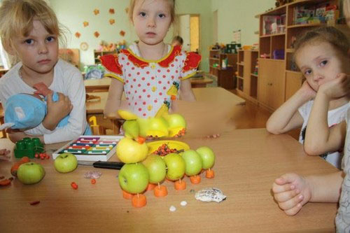 Поделки из овощей и фруктов своими руками для детского сада, в школу на выставку, мастер-классы с пошаговыми фото и видео