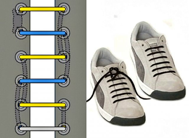 Как красиво и необычно завязать шнурки на кроссовках, ботинках, кедах и туфлях