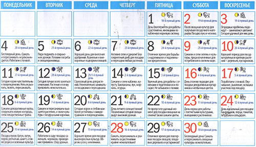 Лунный посевной календарь на июнь 2018 для средней полосы России и Подмосковья — для садоводов-огородников и цветоводов